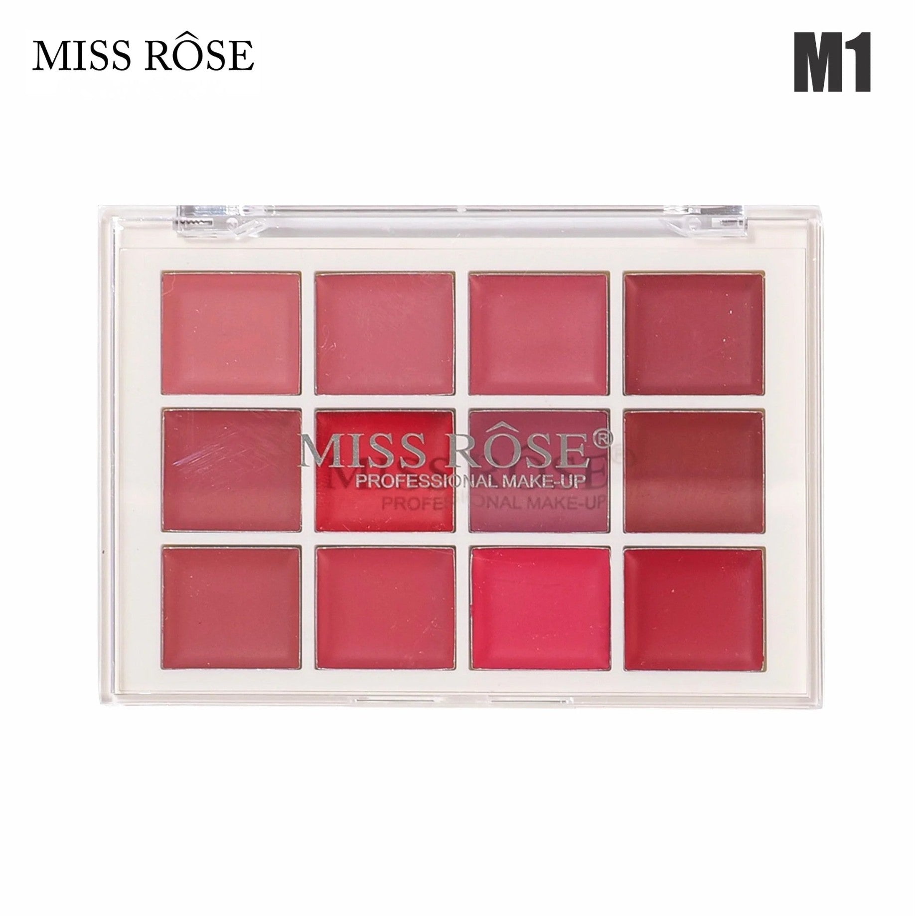 Miss Rose 12 Color Lip cream palette