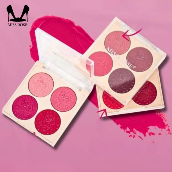 4 Color Miss Rose Lipstick Palette