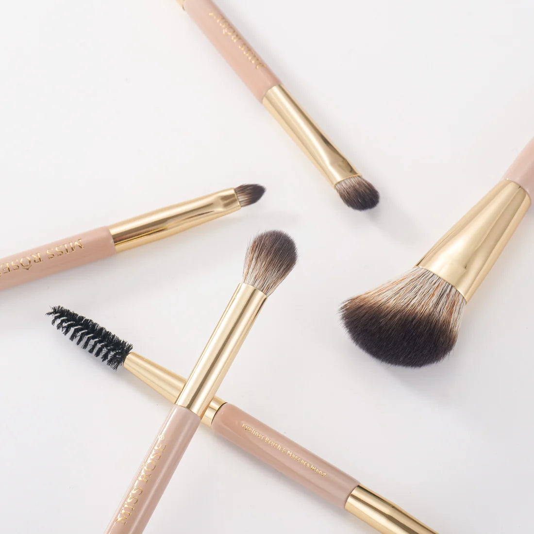 Miss Rose dual-ended makeup brushes 4-piece set